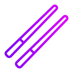 chopstick gradient icon