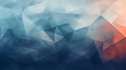 Obraz premium blue and white geometric triangle shapes polygonal for web design, wallpaper background for ads or gifts wrap. Generative AI