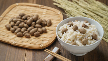 日本の食事｜むかごご飯　イメージ