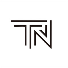 Print NT logo design for your name and product - obrazy, fototapety, plakaty