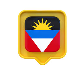 3d icon Antigua and Barbuda Flag