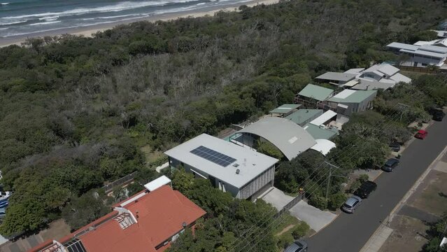 Seaside stylish neighborhood architecture homes, Warners Bay, NSW AUS