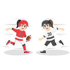 American Football Player girl Confrontation