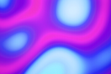 Blurry iridescent psychedelic pattern on pink purple background. Blurred color gradations