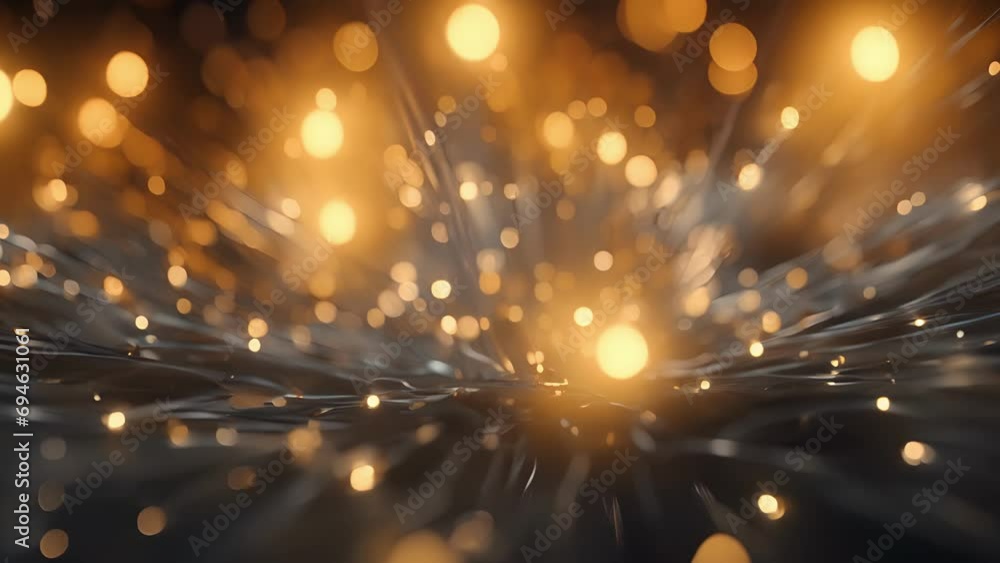 Poster closeup of a delicate dance between charged particles as they fuse and separate, demonstrating the i