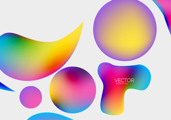 Abstract liquid bubble background. Liquid gradients