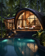 Architector, house design, tropical, island, pool outdoor