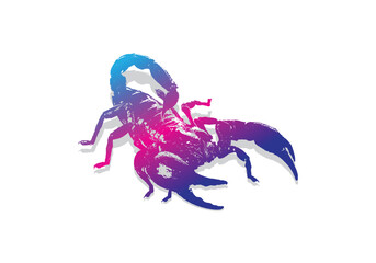 Scorpion vector image, suitable for icons, logos, t-shirts,