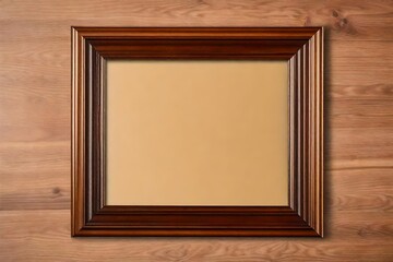 wooden frame on the wall