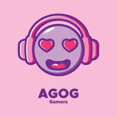 Cute character design of a enthusiastic