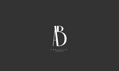 Alphabet letters Initials Monogram logo AB BA A B