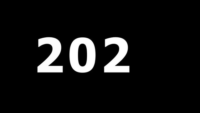 2024 happy new year 2024 animation, stock video