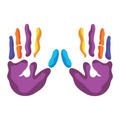 autism campaign painting hands