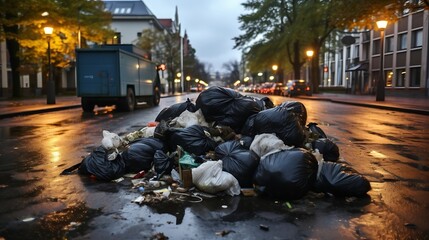 Generative AI : the garbages accumulates outside in the parisian streets