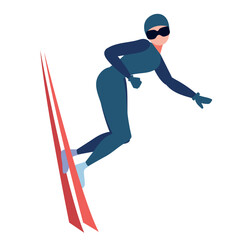 Fototapeta premium winter olympic games skiing