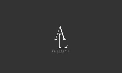 Alphabet letters Initials Monogram logo AL LA A L