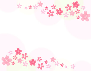 和モダンな桜のフレーム