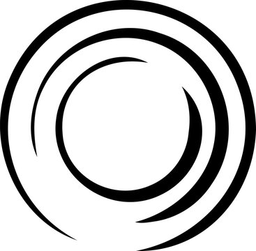 recommend clip art: 流線の円フレーム素材6