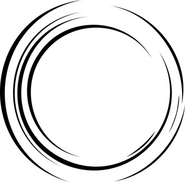 recommend clip art: 流線の円フレーム素材5