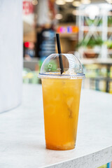 summer cocktails in the cafe