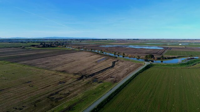 San Joaquin Delta and Farm Land