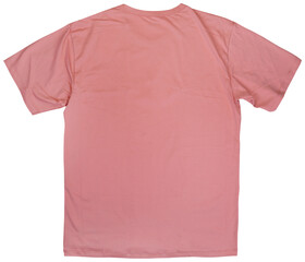 Back pink pastel t-shirt mockup