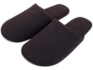 Dark brown slippers