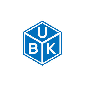 UBK letter logo design on white background. UBK creative initials letter logo concept. UBK letter design.
