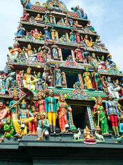 The entrance to the Sri Mariamman temple in Singapore
