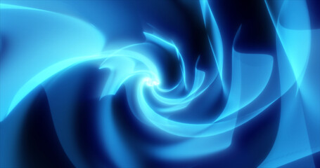 Abstract futuristic background made of blue glowing energy waves and hi-tech magic lines