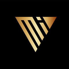 Triangle Monogram M Logo Design