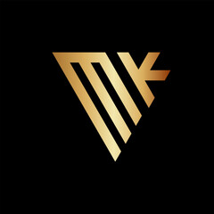 Triangle Monogram M Logo Design