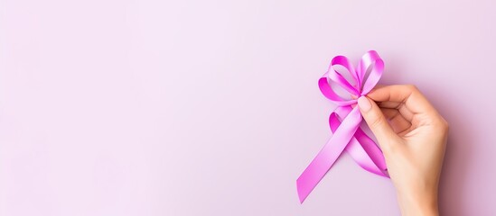 National Cancer Survivors Day Pink Ribbon