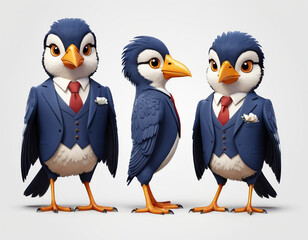 Fototapeta premium bird in a business suit