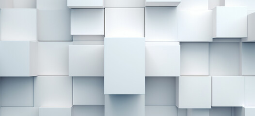 Various white geometric shapes arranged in a pattern, providing a visually appealing and sophisticated technology background