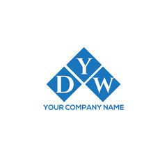 YDW letter logo design on white background. YDW creative initials letter logo concept. YDW letter design.
