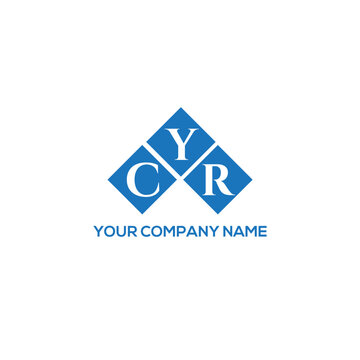 YCR letter logo design on white background. YCR creative initials letter logo concept. YCR letter design.
