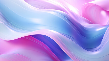 Naklejka premium Soft waves in a pastel color gradient.