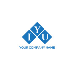 YIU letter logo design on white background. YIU creative initials letter logo concept. YIU letter design.
