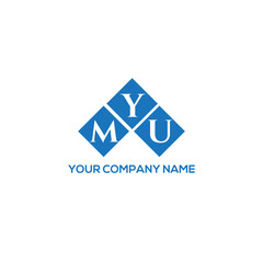 YMU letter logo design on white background. YMU creative initials letter logo concept. YMU letter design.
