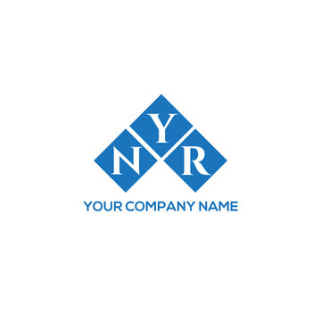 YNR letter logo design on white background. YNR creative initials letter logo concept. YNR letter design.
