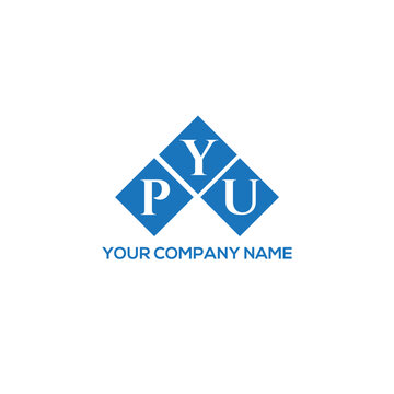 YPU letter logo design on white background. YPU creative initials letter logo concept. YPU letter design.

