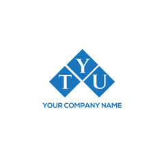 YTU letter logo design on white background. YTU creative initials letter logo concept. YTU letter design.
