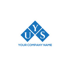 YUS letter logo design on white background. YUS creative initials letter logo concept. YUS letter design.
