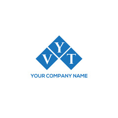 YVT letter logo design on white background. YVT creative initials letter logo concept. YVT letter design.
