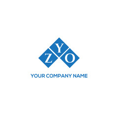 YZO letter logo design on white background. YZO creative initials letter logo concept. YZO letter design.
