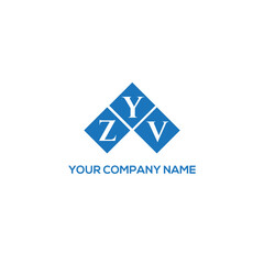 Naklejka premium YZV letter logo design on white background. YZV creative initials letter logo concept. YZV letter design. 