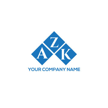 ZAK letter logo design on white background. ZAK creative initials letter logo concept. ZAK letter design.

