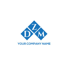 Fototapeta premium ZDM letter logo design on white background. ZDM creative initials letter logo concept. ZDM letter design. 