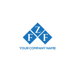 ZFF letter logo design on white background. ZFF creative initials letter logo concept. ZFF letter design.
